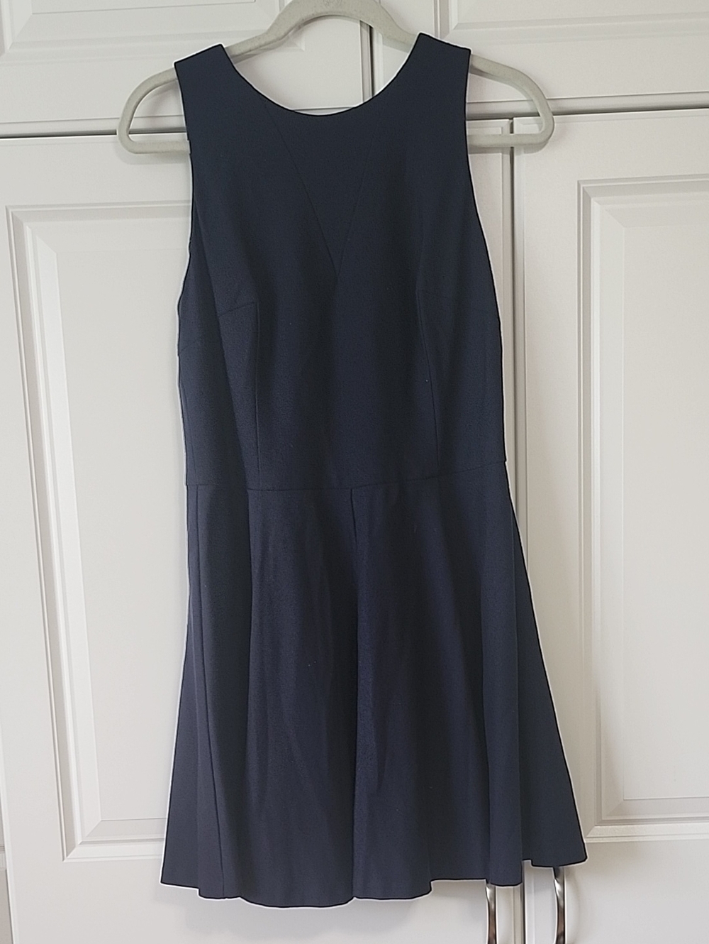 Classic Navy Fit-and-Flare Mini Dress